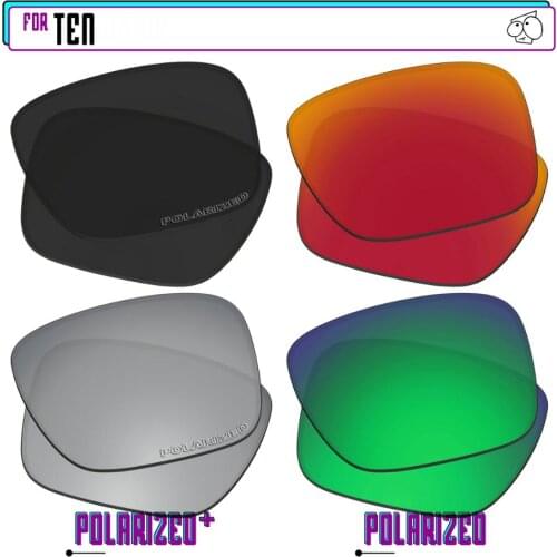EZReplace Polarized Replacement Lenses for - Oakley Ten Sunglasses - BkSrP Plus-RedGreenP