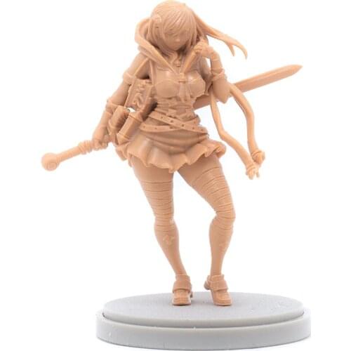 30mm KD Resin Figures Model kits Beauty Soldier Goddess Series Unassambled Unpainted 931