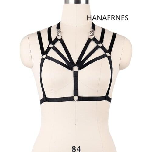 HANAERNES Fashion Gothic Clothes Women Sock Garters Party Hot Dance Bdsm Lingerie Adult Bustier Corsets