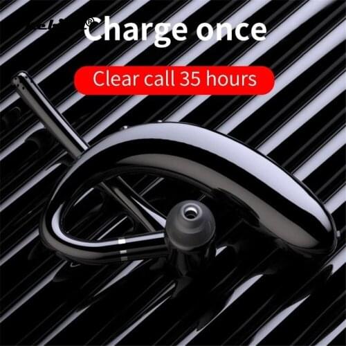 Kebidu Long standby Ear Hook Headset Bluetooth Wireless Business Headphones With Mic Handsfree Drive Call Sports Earphone Earbud