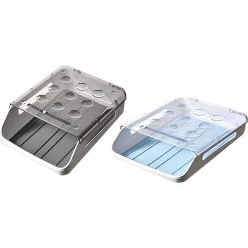 21 Grid Egg Holder for Refrigerator,Auto Scrolling Egg Storage Box,Egg Storage Container for Fridge Kitchen,2 Pcs