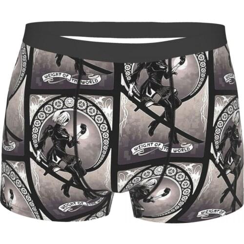 Weight Of The World NieR Automata YoRHa Type ARPG Underpants Homme Panties Male Underwear Comfortable Shorts Boxer Briefs