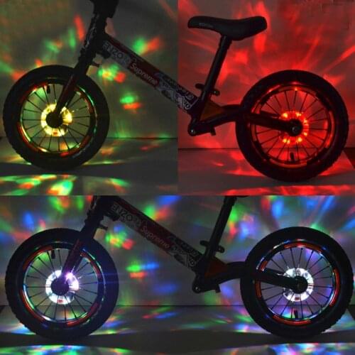 New Youthful Kids USB Rechargeable Bike Light Hubs Cycling Wheel Warning Bicycle Hubs Lamps Bike Lights Accessories LEDs