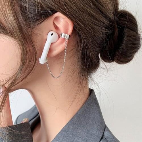 Earphone Anti-lost Chain Airpods Earrings Bluetooth Wireless Protection Ear hook Men Women Ear Bone Clips without Pierced Ears