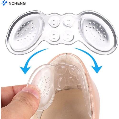 Silicone protector Gel High Heel Protector Adjust Size Heel Liner Cushion Pain Relief Heel Pad Foot Care Women Insoles for Shoes