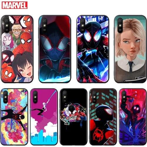 Silicone Cover Parallel Universe Spiderman Anime For Xiaomi Redmi K40 K30i K30T K30S K20 10X GO S2 Y2 Pro Ultra Black Phone Case