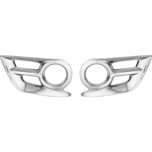 Car Styling Front Fog Lamp Cover Light Overlay Panel Trim Frame Kit 2012 2013 2014 for Toyota Hilux Vigo Accessories