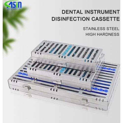 Dental Sterilization Rack Surgical Autoclavable Sterilization Box Dental Cassette File Burs Disinfection Tray Dentist Tools