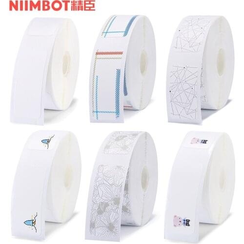 6 Rolls Niimbot Thermal Printing Label Paper Barcode Price Size Name Label Waterproof Tear Resistant for Home Supermarket Store