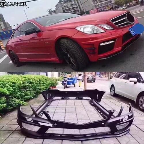 W207 C207 E260 Coupe PD Style Car body kit FRP Unpainted front Rear bumper for Mercedes Benz W207 C207 E Coupe Prior body kit