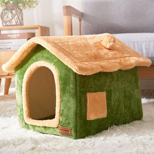 Winter Warm Cat Bed House Kennel Pet Bed Cat House Dog Bed Sofa Cushion Dog House Dog Supplies Pet Tent Dog Beds for Large Dogs