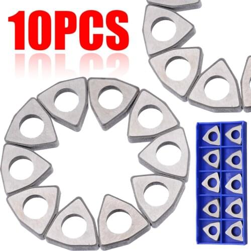 10pcs/Set MW0804 Carbide Inserts Shim Seats Tightening Screw Knife Pads for Boring Bar CNC Lathe Turning Tool Holder