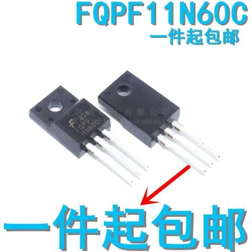 10PCS/LOT FQPF11N60C New off-the-Shelf MDF11N60 MOS Field Effect Transistor 600V11A TO-220F