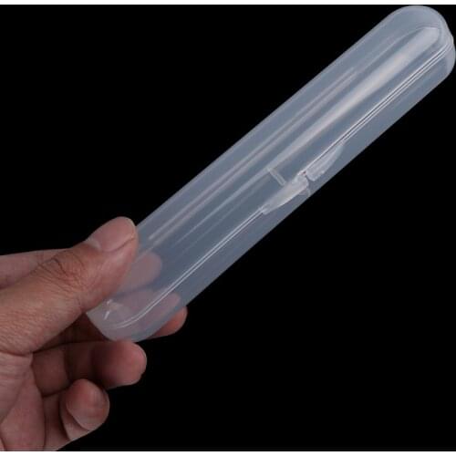 2pcs Baby Toddler Food Grade Spoon Box Kids Storage Case Box Holder for Baby Silicone Spoon Travel Transparent Storage Box