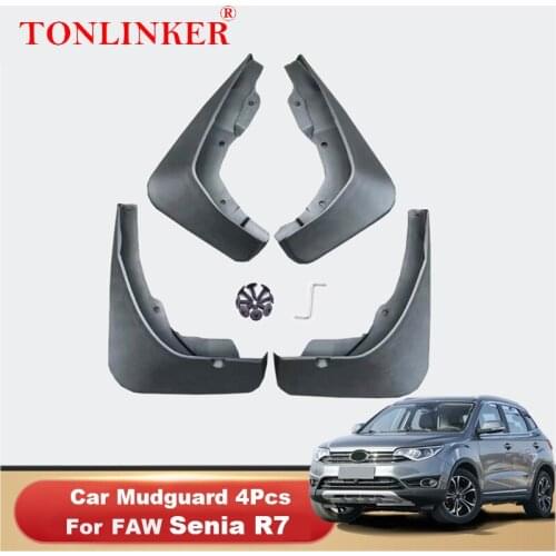 TONLINKER Mudguard For FAW Senia R7 2016 2017 2018 2019 Mud Flaps Mudguards Splash Guards Fender Mudflaps 4Pcs Car Accesories