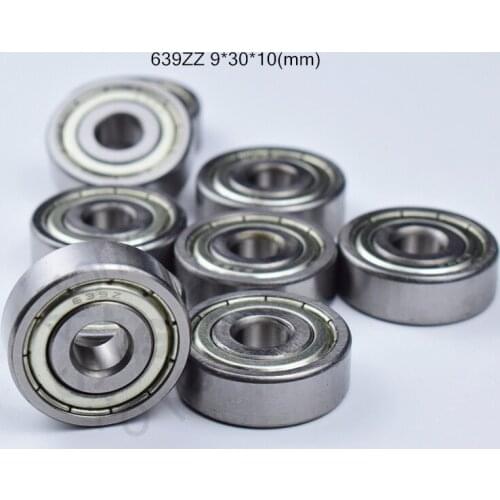 639ZZ bearing 9*30*10(mm) ABEC-5 bearing 9pcs Metal Sealed Mini Bearing 639 639Z 639 ZZ chrome steel bearings