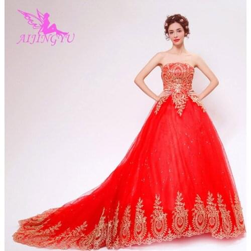 AIJINGYU 2021 new Customized china bridal gowns cheap simple wedding dress sexy women girl wedding dresses gown TS126