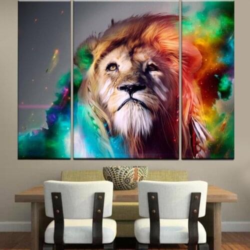 Large Modern Abstract Art Colorful Canvas Pictures Decorative Painting 3 Piece Wall Pictures for Living Room Bedroom Home Decor