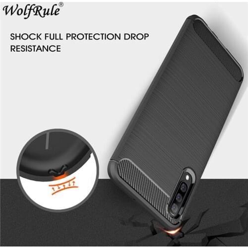 SFor Samsung Galaxy A50 Case Carbon Fiber Bumper Case For Samsung Galaxy A50 Silicone Rubber Phone Cases For Samsung A50 Cover