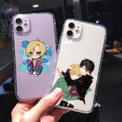 Phone Case for Iphone 12 X XR XS 11 PRO 6 6S 7 8 PLUS SE 2020 Soft Shockproof Japan Anime Banana Fish Phone Cover Fundas