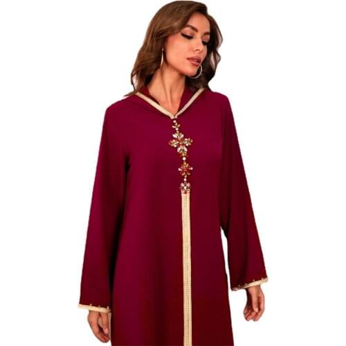 Dubai Abaya Jellaba Muslim Fashion Hijab Dress Robe Morocco Kaftan Party Gown Islam Turkey Arabic Eid Mubarak Clothing