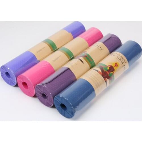 TPE double layer fitness mat yoga mat