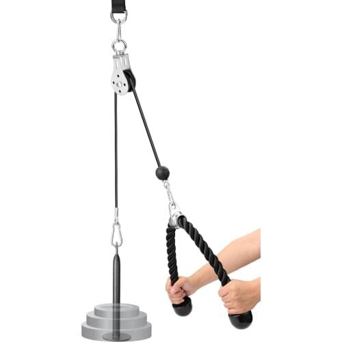 Fitness Pulley Cable Machine Attachment System Loading Pin Lifting Arm Biceps Triceps Blaster Hand Strength Training Equipment