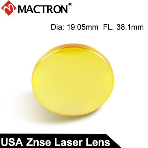 USA Imported CVD ZnSe Co2 Laser Focus Lens Dia 19.05mm FL38.1mm For Laser Machine