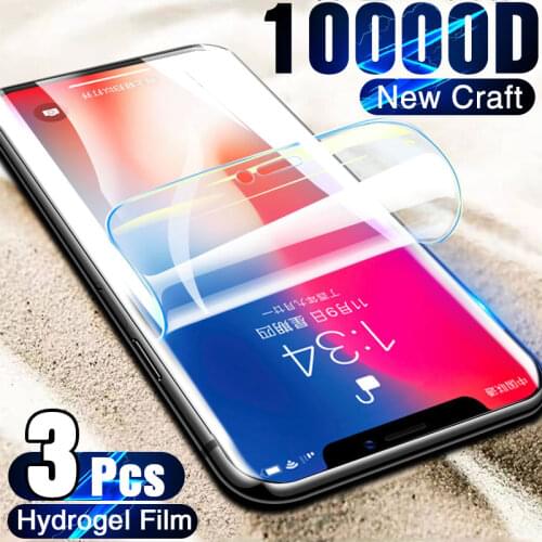 3Pcs Full Cover Hydrogel Film Screen Protector For iPhone X XR XS 11 12 Pro Max Screen Protector On iPhone 7 8 6 6S Plus SE 2020