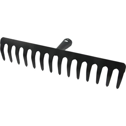 1Pc 14-Teeth Leaf Rake Steel Rakes Practical Rakes Accessories Garden Cleaning Tools for DIY Home Farm Gardening