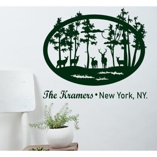 Deer Rv Decal Personalized Last Name Rv Vinyl Sticker Deer Camper Decal, Waterproof Decoration E410