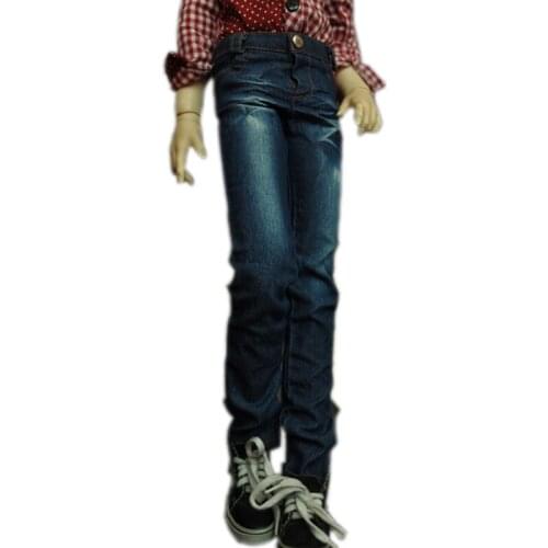 1/4 1/3 scale BJD clothes Washed pleated jeans for BJD/SD MSD SD13 SD17 SSDF ID72 HID strong Uncle doll accessories C0162