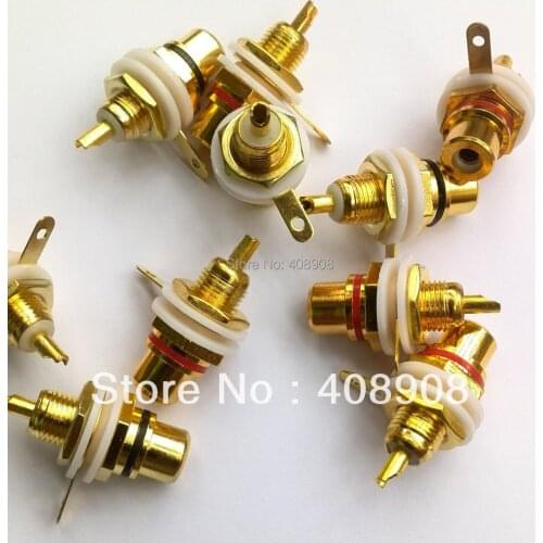 Gold RCA Female Connector Socket Adapter Plug wholesale