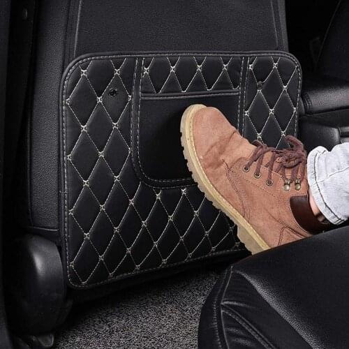 Car Back Seat Anti Kick Pad Double Layer Kickpad Child Protection Pad Kick Mats Car Seat Protector For Most Cars Trucks Minivans