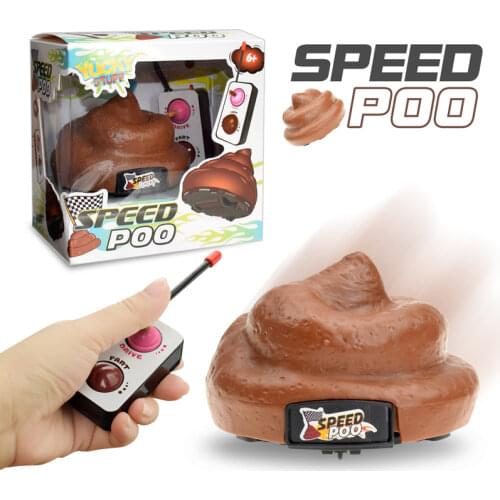 Remote Control Speed Poo for Kids Joke Prank Toys for Family Games and Party Fun Drive And Spin Funny Toy