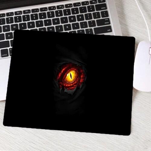 Mairuige Scary Eye Logo Pattern Office Home Small Mouse Pad Anime Rubber Non-slip PC Laptop Keyboard Desk Mat Gaming Accessories