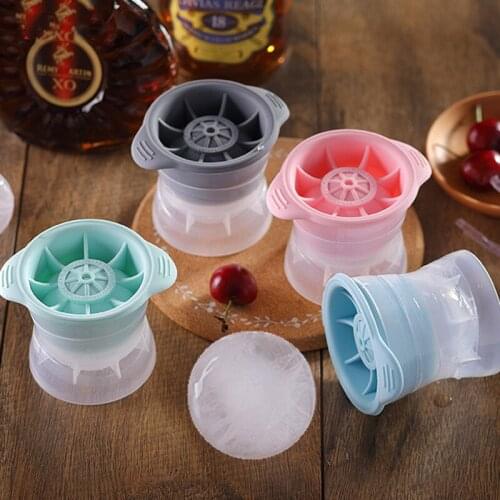 Silicone Sphere Ice Cube Mold Kitchen Stackable Slow Melting DIY Ice Ball Round Jelly Making Mould For Cocktail Whiskey Drink
