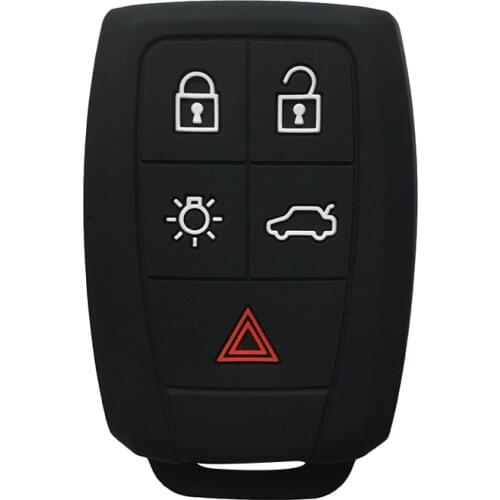 FOB For Volvo XC90 C70 S60 D5 V50 S40 C30 Car Key Cover Case Cap For Keychain Alarm Silicone Flip Key Cover For Alarm Shell
