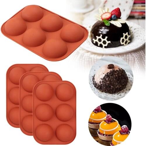 Medium Semi Sphere Silicone Mold, Baking Mold for Making Chocolate, Cake, Jelly, Dome kitchen Tools