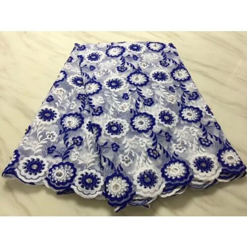 High quality womens fashion lace 2021, blue lace fabric, the latest lace lace material PL2951