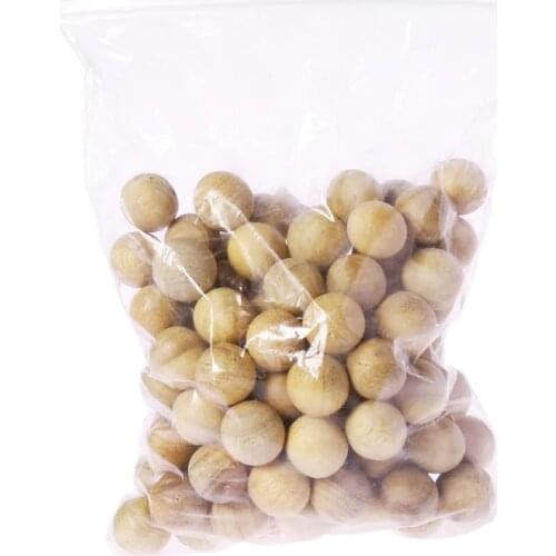 100Pcs Natural Cedar Wood Moth Balls Camphor Repellent Wardrobe Clothes Drawer
