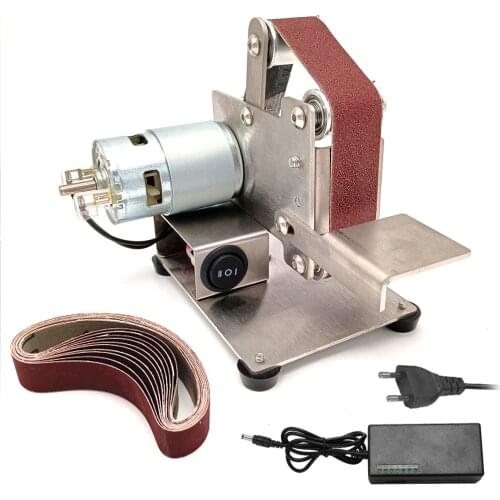110V/220V Mini Electric Belt Sande New Style DIY Polishing Grinding Machine Cutter Edges Sharpener Multifunctional Grinder