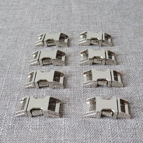 20Pcs 10mm Metal Buckle Hardware For Backpack Dog Cat Pet Collar Paracord Necklace Bracelet Garment Sewing DIY Accessory Clasp
