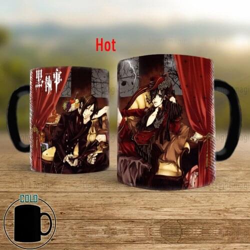 2021 Anime Black Butler Friend Gift 11oz Color Changed Magic Ceramic Creative Coffee Tea Cup Mug