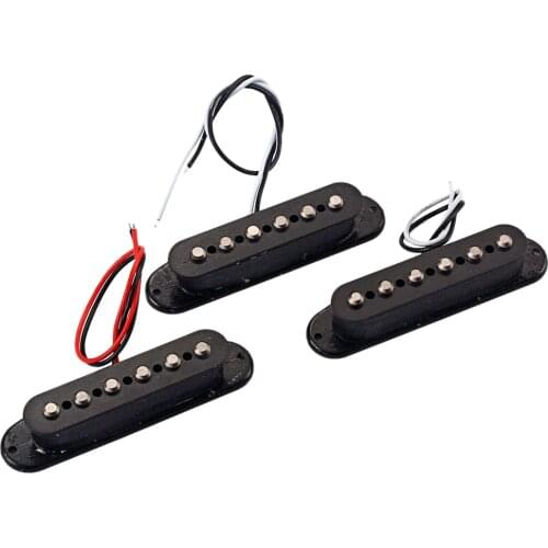 3pcs Alnico V Single Coil Pickup For Stratocaster 48/50/52mm String Spacing