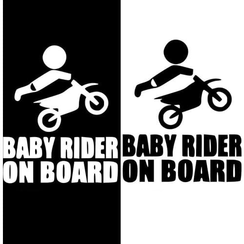 80% Hot Sell Baby Rider On Board Words Sign Car Stickers Warning Cute Rear Window Decal