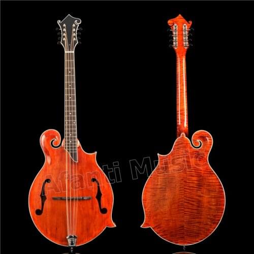 Afanti Solid Spruce top / Solid Flamed maple Back & Sides / Afanti factory Mandocello (AMB-903)