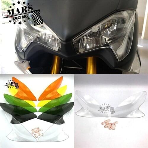 Motorcycle Left & Right Acrylic Headlight Lens Protector Cover Screen Lens Guard For 17-18 Yamaha TMax T-MAX 530 TMAX 530 17'18