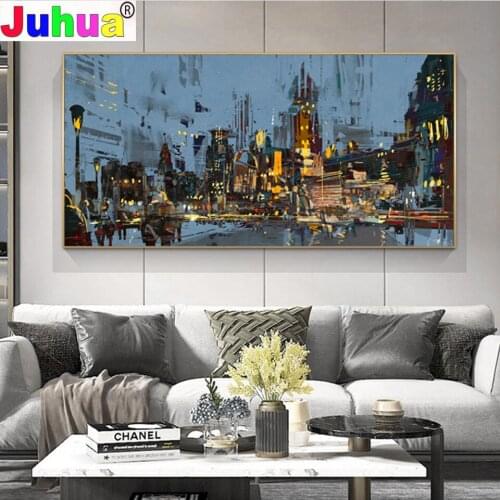 5d diy Diamond Painting"Abstract Street Building"Full,square Round Diamond Embroidery Cross Stitch,handmade Mosaic Landscape