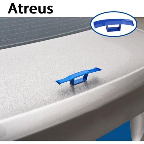 Atreus Car Mini GT Spoiler Wing Carbon Fiber Tail Sticker For Mitsubishi ASX Suzuki Subaru Acura Jeep Renegade Fiat 500 Hyundai